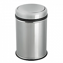 Урна для мусора металлическая с поворотной крышкой 11 л, глянцевая, PRACTICAL (802)