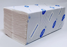 Полотенца листовые V-укладки, 22.5х22.5 см, белые, 2-слойные, из целлюлозы, Tischa Papier Premium (160 шт./уп.)