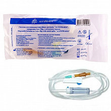 Система для переливання інфузійних розчинів (метал. голка), ALEXPHARM (50 шт./уп.) Система для переливання інфузійних розчинів (метал. голка), ALEXPHARM (50 шт./уп.)