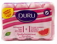 Туалетное мыло DURU Крем и розовый грейпфрут, 80 г (4 шт./уп.) Туалетное мыло DURU Крем и розовый грейпфрут, 80 г (4 шт./уп.)
