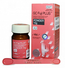 FUJI PLUS — фіксуючий склоіономерний цемент, порошок А3, 15 г (EWT)