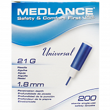 Ланцет безпечний Medlance plus Universal, стерильний, голка 21G з глибиною проникнення 1.8 мм (200 шт./уп.) Ланцет безпечний Medlance plus Universal, стерильний, голка 21G з глибиною проникнення 1.8 мм (200 шт./уп.)