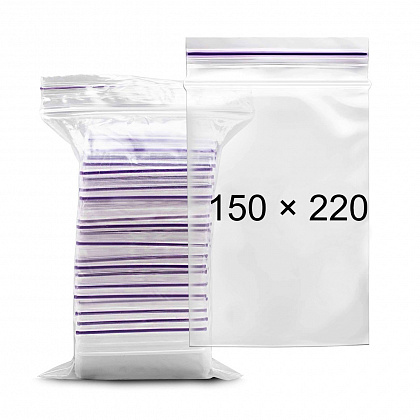 Пакети з замком Zip-Lock 15х22 см (100 шт./уп.) Пакети з замком Zip-Lock 15х22 см (100 шт./уп.)