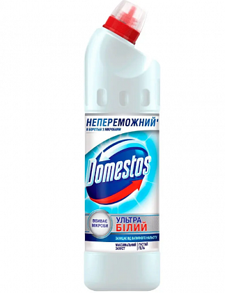 Засіб для чищення сантехніки Domestos Ультра білий, 500 мл Засіб для чищення сантехніки Domestos Ультра білий, 500 мл