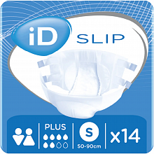 Підгузки для дорослих ID SLIP Plus, р. S (14 шт./уп.) Підгузки для дорослих ID SLIP Plus, р. S (14 шт./уп.)