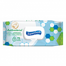 Влажные салфетки Superfresh Antibacterial (72 шт./уп.)