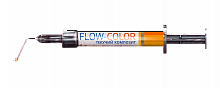 FLOW-COLOR (Флоу-Колор) — текучий стоматологический композит, оранжевый, шприц 1 г, Arkona