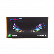 Перчатки нитриловые черные, текстурированные 3.5 г, Care365 Premium (100 шт./уп.). Размер: XL Перчатки нитриловые черные, текстурированные 3.5 г, Care365 Premium (100 шт./уп.). Размер: XL