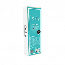 Салфетки безворсовые 4.5х6.5 см, черные (425 шт./уп.), Doily Салфетки безворсовые 4.5х6.5 см, черные (425 шт./уп.), Doily