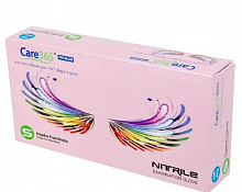 Перчатки нитриловые Care365 PREMIUM (3.5 г), розовые (100 шт./уп.). Размер: S