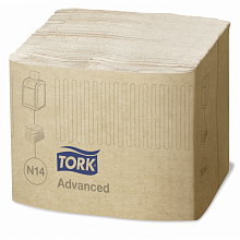 Салфетки для диспенсеров Tork Xpressnap Fit, 2-слойные, крафтовые (720 листов/уп.) (N14)