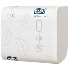 Туалетний папір листовий 2-шаровий (Т3) Tork Advanced (242 шт./уп.)