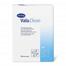 Одноразовые рукавички для мытья Vala Clean soft (50 шт./уп.)