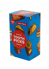 Зубочистки бамбуковые в индивидуальной бумажной упаковке (1000 шт./уп.) К-Tooth Picks