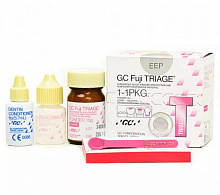 FUJI TRIAGE Pink (Фуджи трайдж) — стеклоиономерный цемент, 15 г + 8 мл + 5.7 мл FUJI TRIAGE Pink (Фуджи трайдж) — стеклоиономерный цемент, 15 г + 8 мл + 5.7 мл