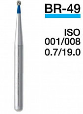 Алмазный бор шаровидный BR-49 (ISO 001/008), MANI