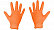 Рукавички нітрилові неопудр. AMBER, помаранчеві (100 шт./уп.). Розмір: L