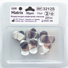 Матрица металлическая контурная секционная толщиной 35 мкм большая с выступом (10 шт./уп.) Матрица металлическая контурная секционная толщиной 35 мкм большая с выступом (10 шт./уп.)