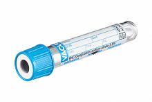 Пробірка VACUETTE PREMIUM з 9NC Coagulation sodium citrate 3.8% 13x75, 2 мл, блакитний ковпачок - біле кільце, подвійна стінка (50 шт./уп.)