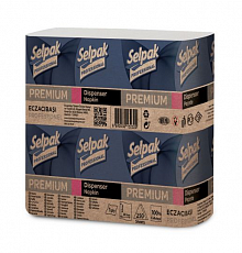 Серветки одношарові, білі для диспенсерів Selpak Professional Premium (250 шт./уп.)