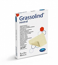 Пов'язка атравматична мазева Grassolind Neutral, 5х5 см