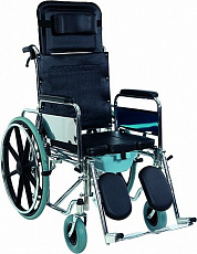 Коляска инвалидная G124 многофункциональная с санитарной оснасткой, без двигателя