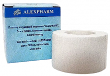 Пластир медичний котушковий ALEXPHARM на бавовняній основі білий, 3х500 см (12 шт./уп.) Пластир медичний котушковий ALEXPHARM на бавовняній основі білий, 3х500 см (12 шт./уп.)