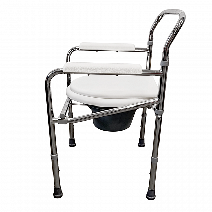 Крісло із санітарним оснащенням, без коліщаток, регульоване PR-770 Крісло із санітарним оснащенням, без коліщаток, регульоване PR-770