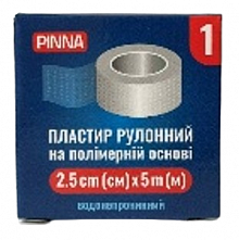Пластырь на полимерной основе хирургический PinnaRoll 2.5см х 5м (12 шт./уп.) Пластырь на полимерной основе хирургический PinnaRoll 2.5см х 5м (12 шт./уп.)