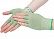 Подперчатки антибактериальные противомикробные, зеленые HANDYboo EASY. Размер: M