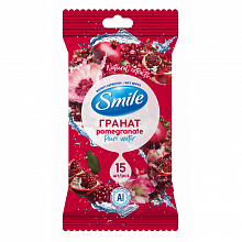Серветки вологі SMILE Daily "Гранат" (15 шт./уп.)