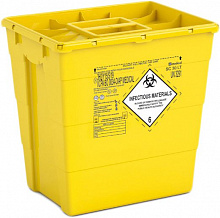 SC контейнер для утилізації медичних відходів з кришкою MONO, 30 л. Колір: жовтий