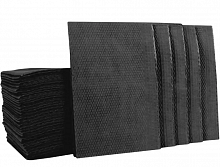 Нагрудники-серветки 41х33 см, текстуровані (500 шт.), ТМ Sanorma. Колір: чорний