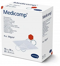 Серветки Medicomp 10х10 см (25х2 шт./уп.)