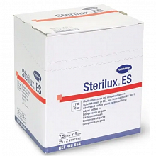 Серветки марлеві стерильні Sterilux ES, 5х5 см (25х2 шт./уп.)