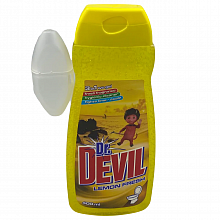 Гель с корзинкой для унитаза Dr.DEVIL 3в1 WC gel Lemon, 400 мл Гель с корзинкой для унитаза Dr.DEVIL 3в1 WC gel Lemon, 400 мл