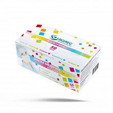 Маски медицинские трехслойные КОЛОРМИКС (5 цветов) с петлями, "Волес" (50 шт./уп.) Маски медицинские трехслойные КОЛОРМИКС (5 цветов) с петлями, "Волес" (50 шт./уп.)