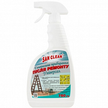 Универсальное моющее средство для генеральной уборки после ремонта San Clean, 750 мл Универсальное моющее средство для генеральной уборки после ремонта San Clean, 750 мл