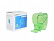 Диспенсер для стоматологічних валиків поворотного типу, автоклавований при 134°C, 112х48х120 мм, зелений