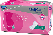 Прокладки урологічні при нетриманні сечі легкого ступеня MoliCare Premium lady pad, 3 краплі (14 шт./уп.)