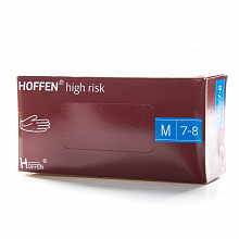 Перчатки латексные плотные High Risk (14.5 г), HOFFEN (Hoff Medical) (50 шт./уп.) р. M