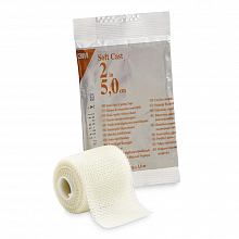 Напівжорсткий іммобілізаційний бинт Soft Cast, 5х360 см, білий, 82102