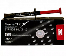 G-AENIAL FLO X — текучий композит с высоким уровнем рентгеноконтрастности, 3.6 г, A3.5 G-AENIAL FLO X — текучий композит с высоким уровнем рентгеноконтрастности, 3.6 г, A3.5