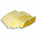 Нагрудники-серветки 43х33 см, тришарові текстуровані (500 шт.). Колір: жовтий