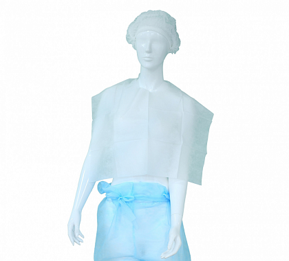 Пелерина косметологическая на завязках, СМС, Etto (10 шт./уп.) Пелерина косметологическая на завязках, СМС, Etto (10 шт./уп.)