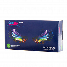 Перчатки нитриловые кобальт (Cobalt) Care365 (100 шт./уп.). Размер: L