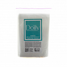 Пакеты для парафинотерапии ног из полиэтилена 30х50 см, Doily (50 шт./уп.). Цвет: прозрачный Пакеты для парафинотерапии ног из полиэтилена 30х50 см, Doily (50 шт./уп.). Цвет: прозрачный