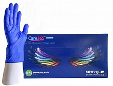 Рукавички нітрилові PREMIUM Care365, блакитні (100 шт./уп.). Розмір: XS